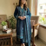 Midnight Bloom A-Grade Lawn Digital Print 3-Piece