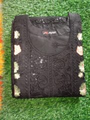 Eid Special/Signature Black Floral Embroidered Ensemble - Image 2