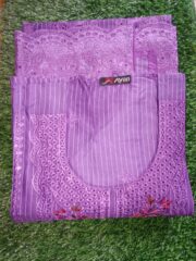 Eid Special/Royal Amethyst Embroidered Cotton 3-Piece - Image 2