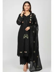 Eid Special/Signature Black Floral Embroidered Ensemble
