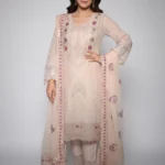 Eid Special/Intricate Scalloped Noir Floral Embroidered Heritage Ensemble