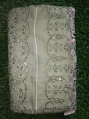 Eid Special/Deep Teal Cutwork Embroidered Cotton 3-Piece Suite - Image 2