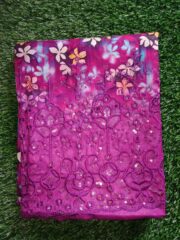 Eid Special/Ethereal Magenta Floral Embroidered 3-Piece Suit - Image 2