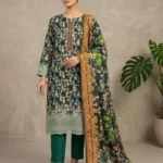 Eid Special/Regal Teal & Grayscale 3-Piece Cotton Collection