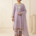 Eid Special/Premium Cotton Embroidered Festive Ensemble with Scalloped Artistry
